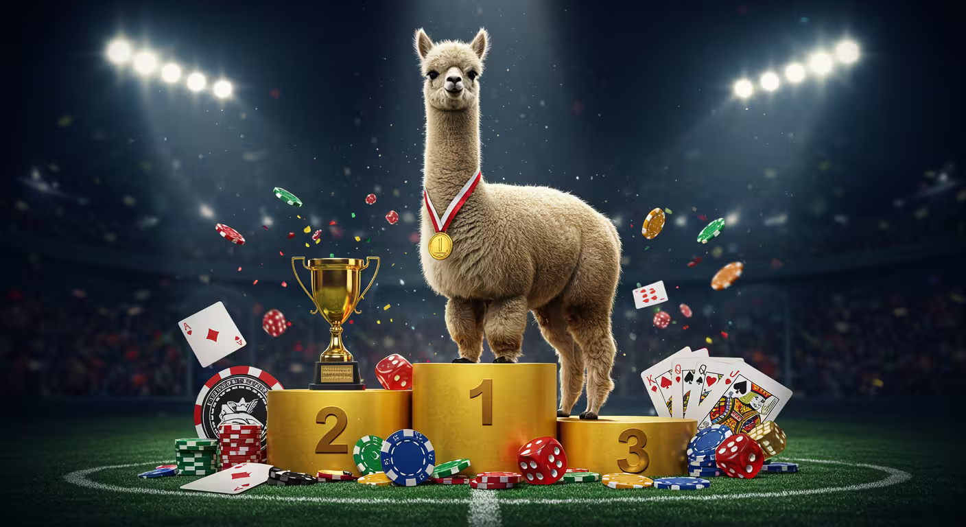 Alpacabet Casino mobile background with logo